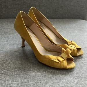 Zara Yellow Suede Pumps Size 41 **